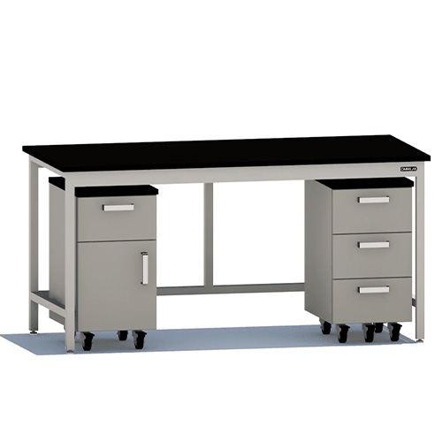 39+++ complete_table_1.72_omni_lab_solutions.png Стол лабораторный Bochem 4 с двумя тумбами из нержавеющей стали для лабораторных работ Bochem Германия — изображение 1